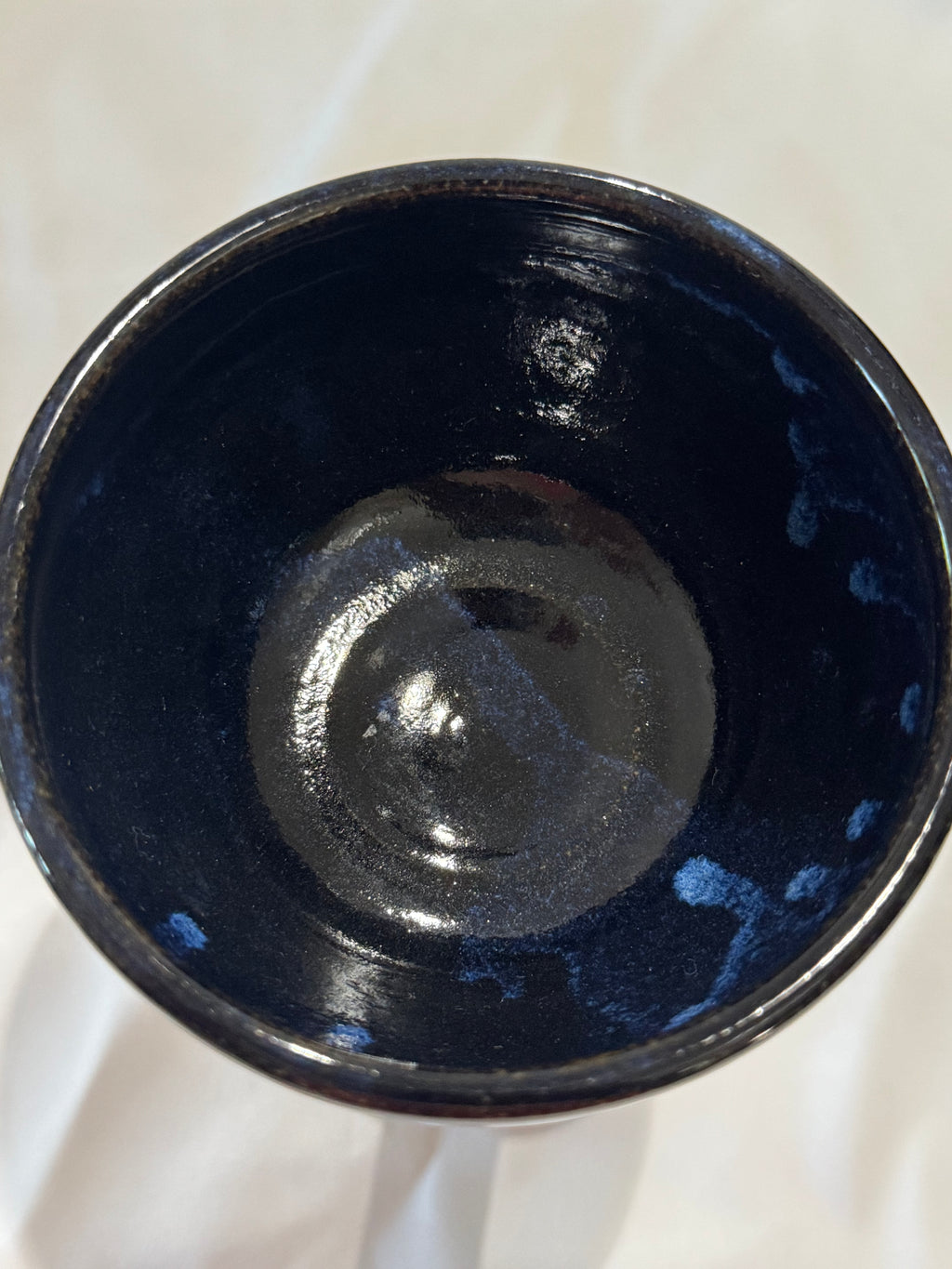 Handmade ceramic wine glass
