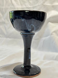 Handmade ceramic wine glass