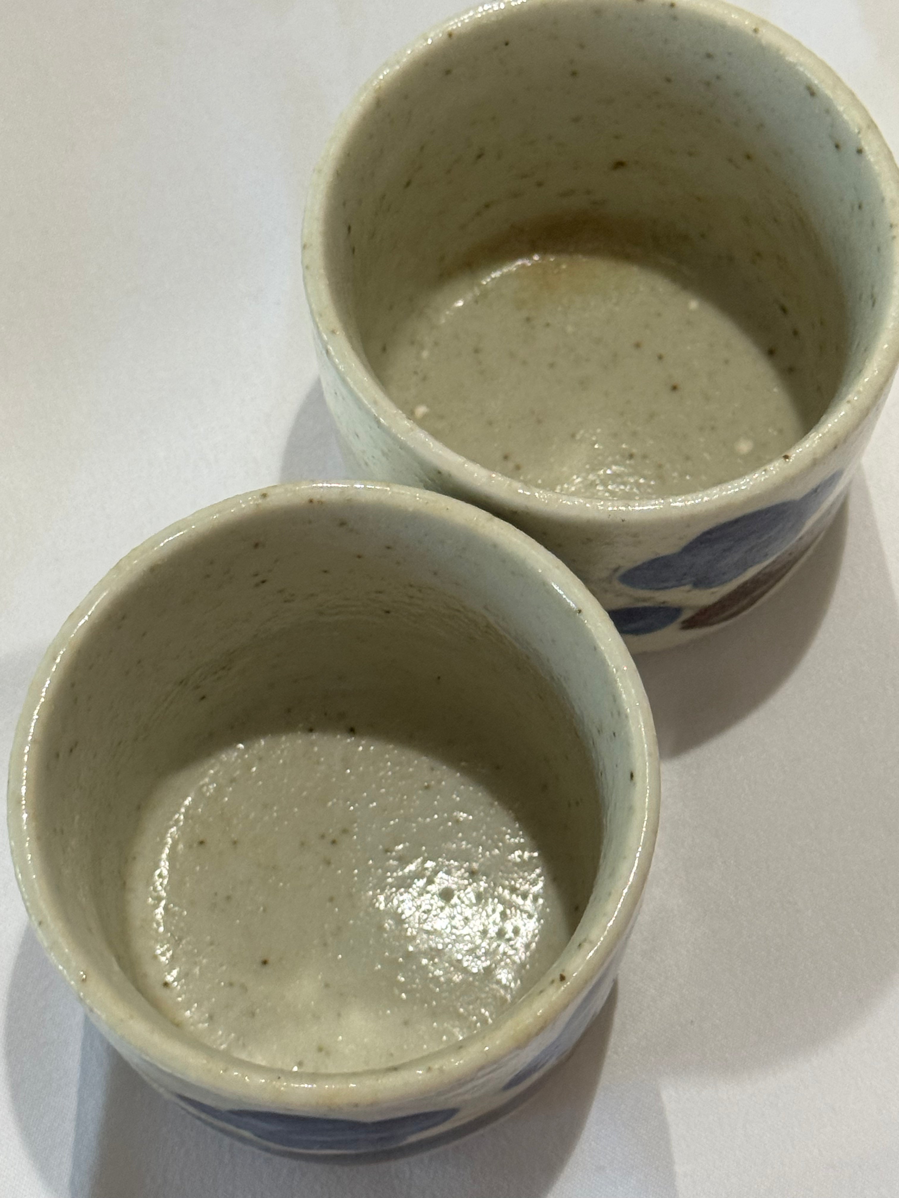 Two vintage mini espresso cups