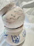 Two handmade ceramic vessels